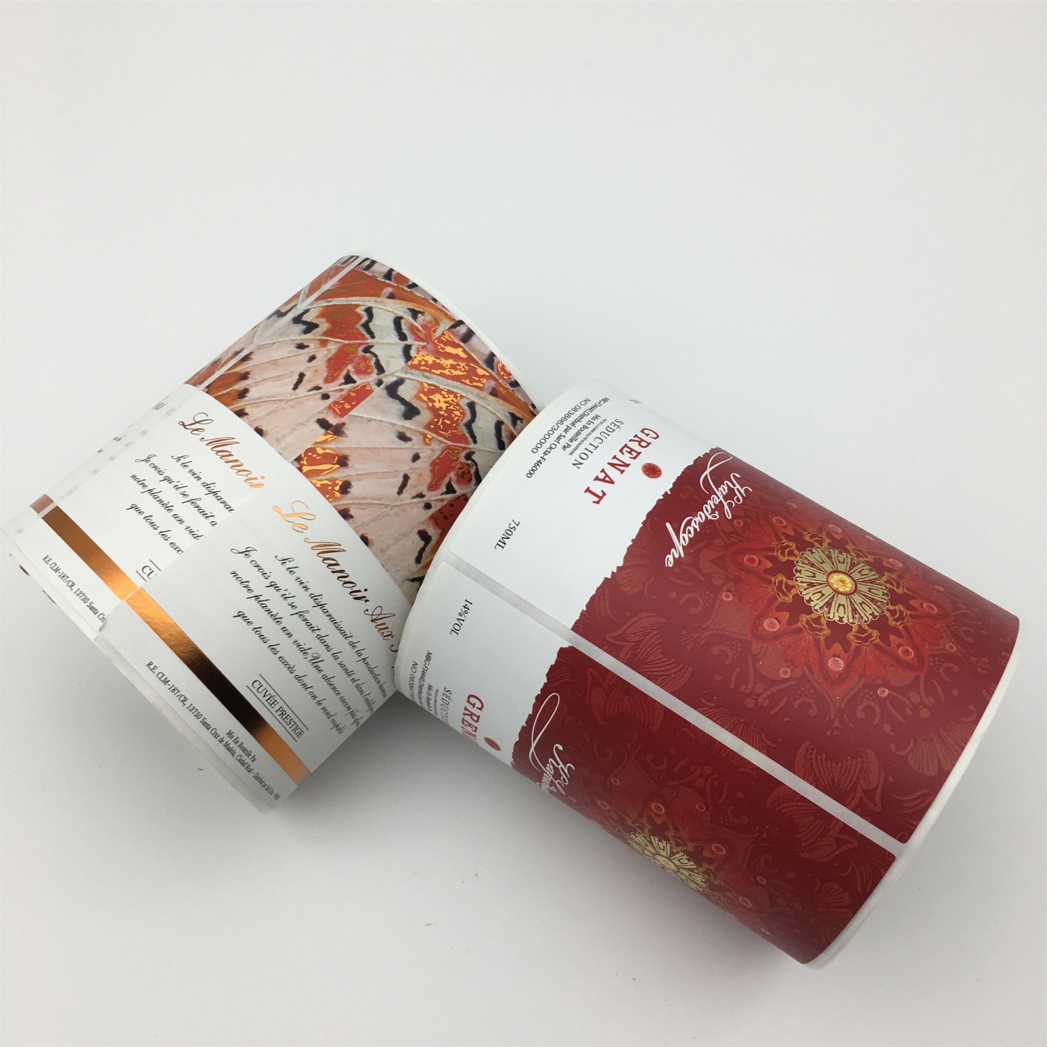 酒标不干胶标签红酒标贴纸定制酒瓶贴设计印刷